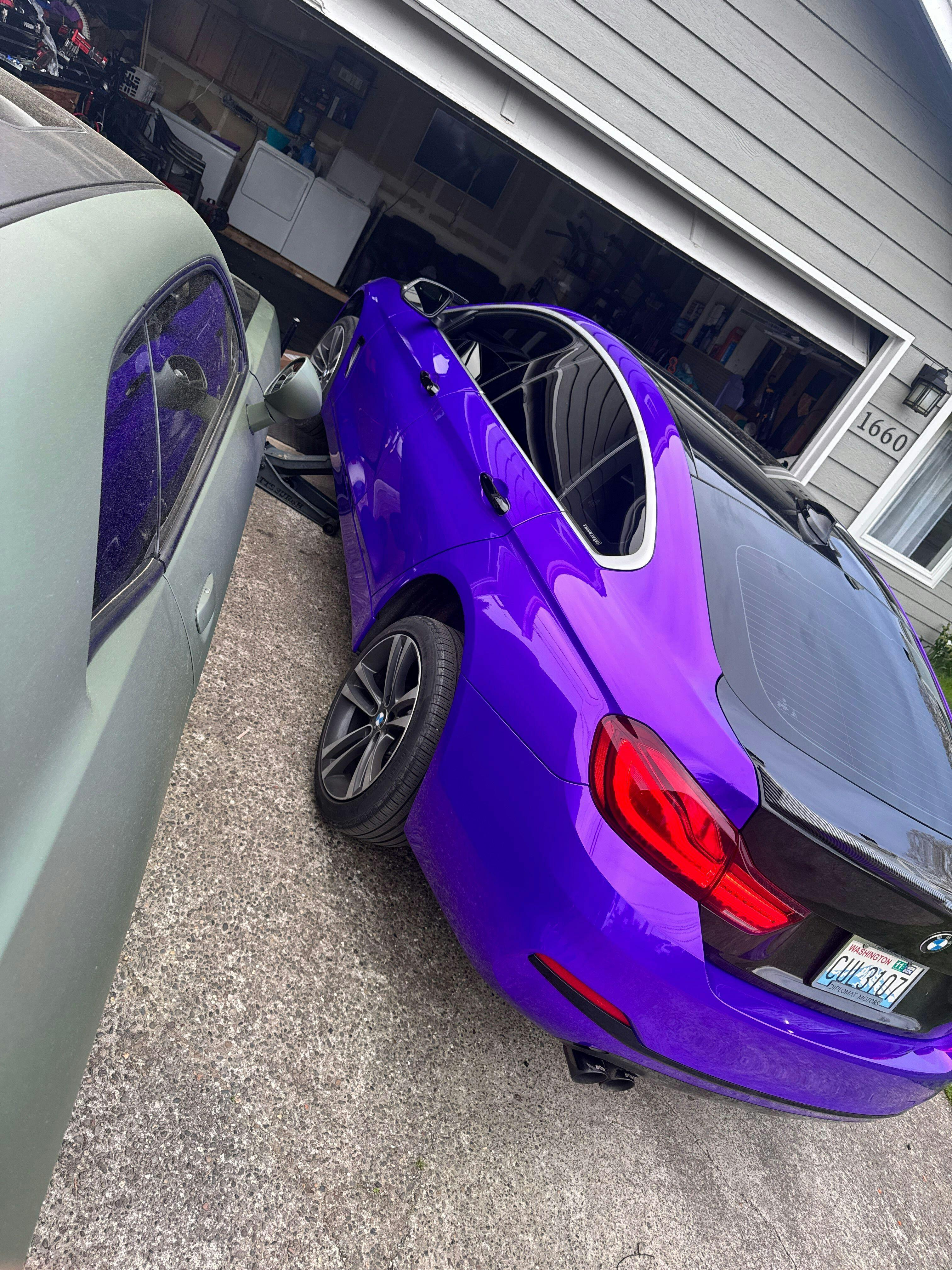 Gloss Metallic Midnight Purple Vinyl Wrap – Teckwrap International
