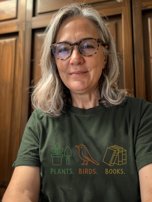 Plants Birds Books Tee