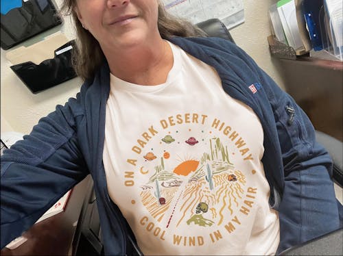 On a Dark Desert Highway Tee