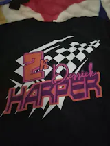 Personalized Race Design Black Unisex T-Shirt – Dirt Track / Motocross Tee