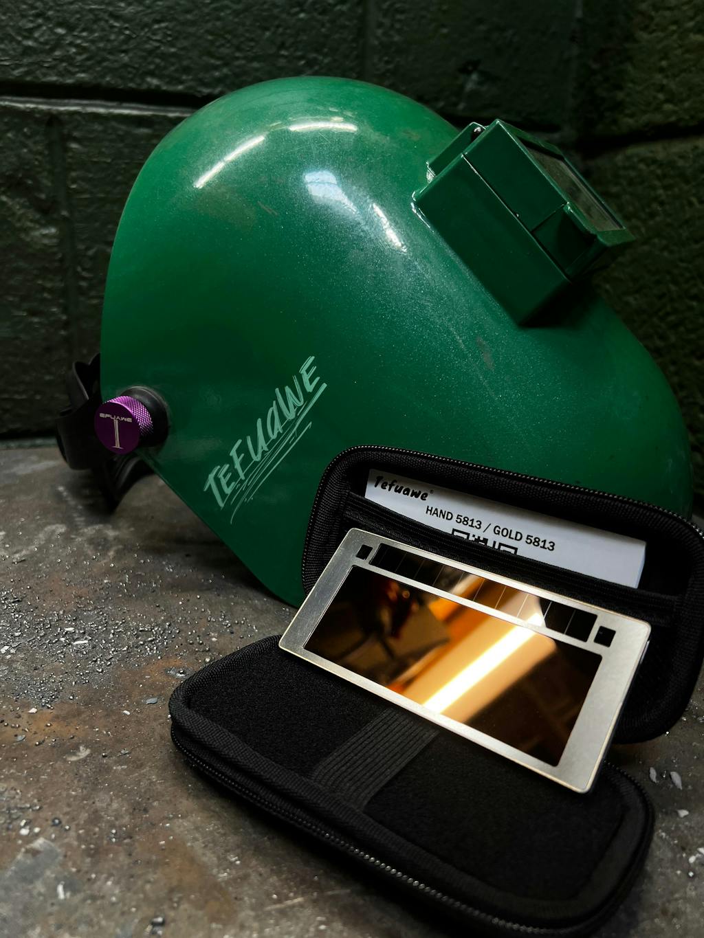 Masque De Soudage Auto-obscurissant TEFUAWE F11 Violet - Protection Réactive Pour Soudeur