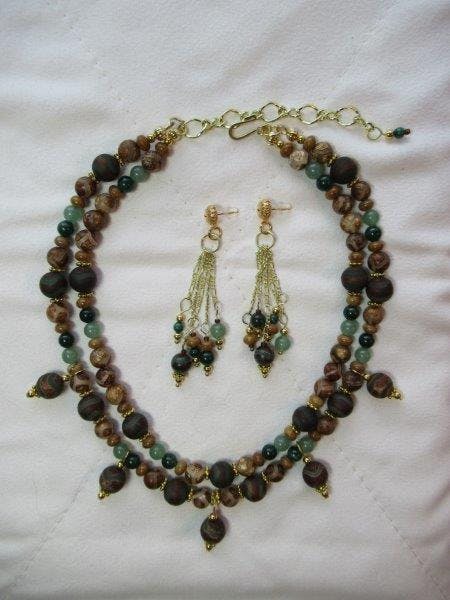 Tibetan Green Wave Agate (dZi) · Matte · Round · 6mm, 8mm, 10mm