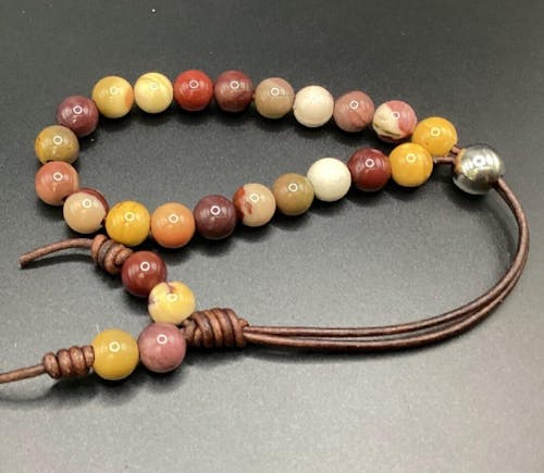 African Turquoise · Smooth · Round · 6mm, 8mm, 10mm · Large Hole · 1/2 Strand