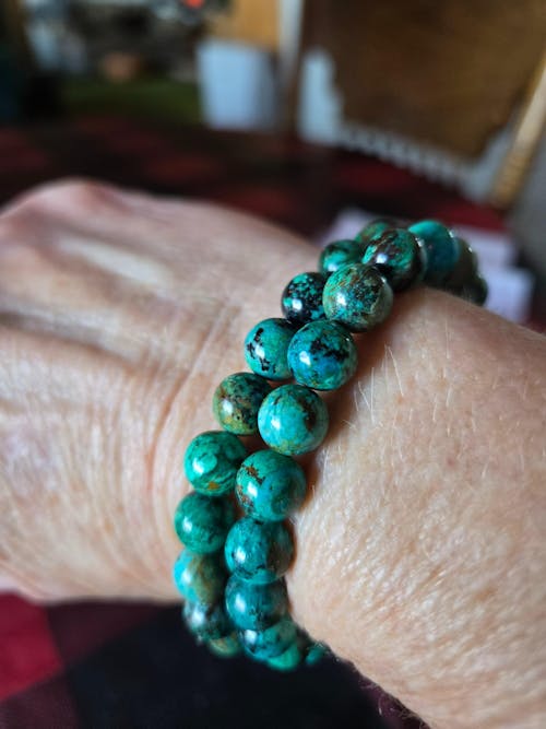 Chrysocolla A+ · Smooth · Round · 6mm, 8mm, 10mm, 12mm