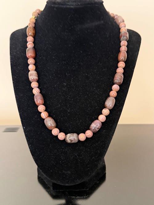 Petrified Wood · Smooth · Barrel · 8mm, 10mm