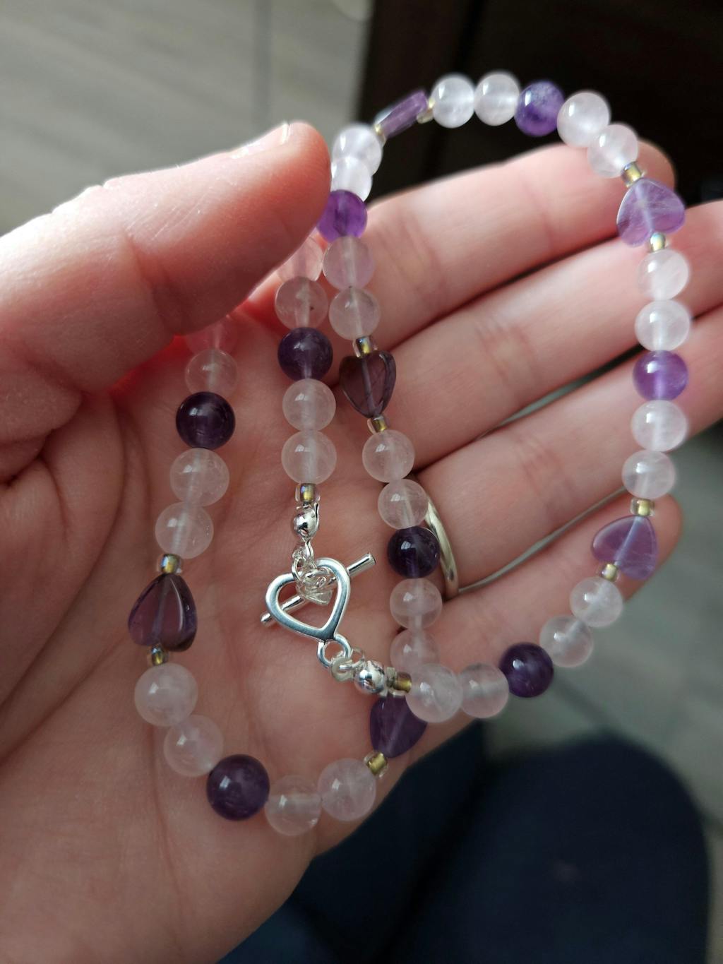 Amethyst · Smooth · Heart · 8mm