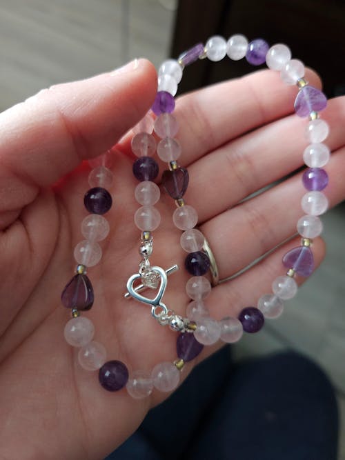 Amethyst · Smooth · Heart · 8mm