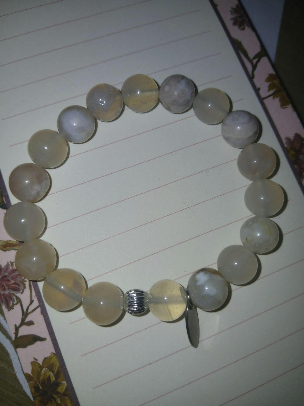 Cherry Blossom Agate · Smooth · Round · 6mm, 8mm, 10mm