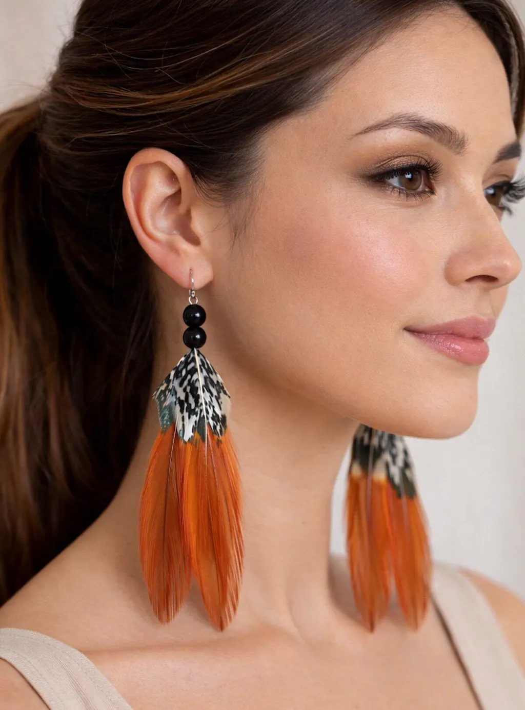 Black Onyx · Smooth · Round · 6mm, 8mm, 10mm · Large Hole · 1/2 Strand