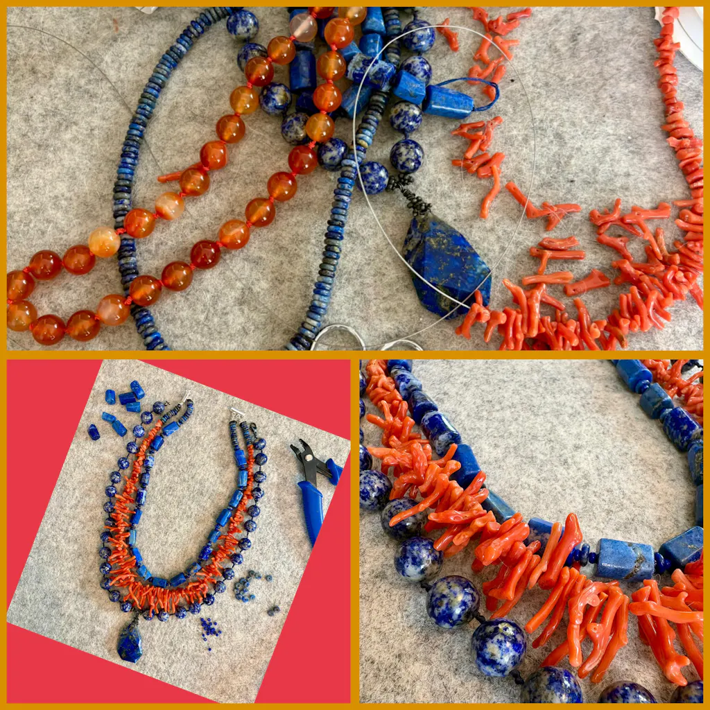 Lapis Lazuli · Smooth · Freeform Tube · 8mm