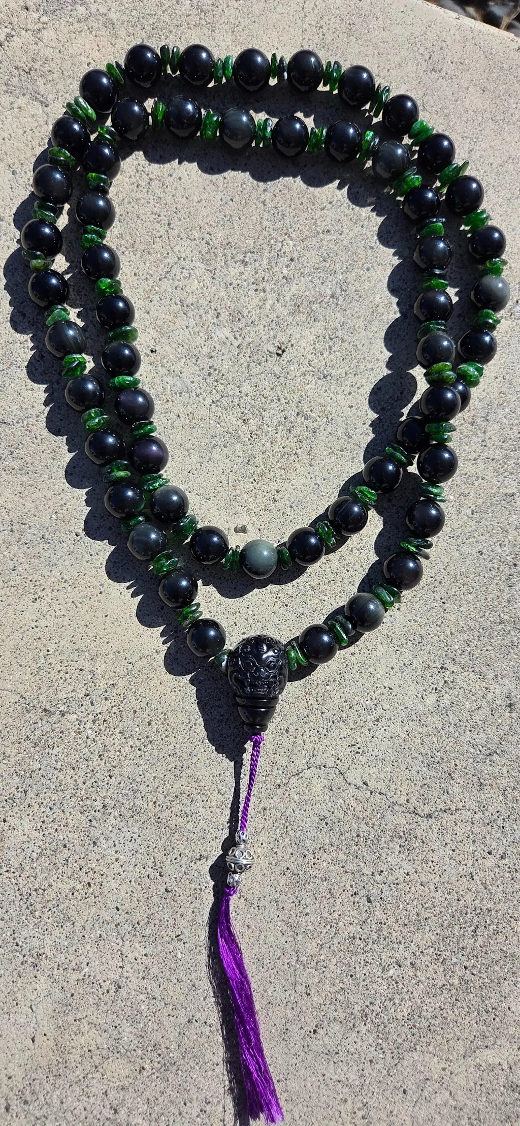 Chrome Diopside · Smooth · Chips · 8mm