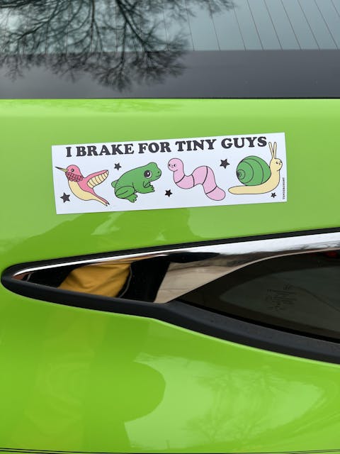 I Brake For Tiny Guys Bumper Magnet