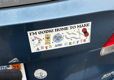 Arts and Crafts Bumper Sticker