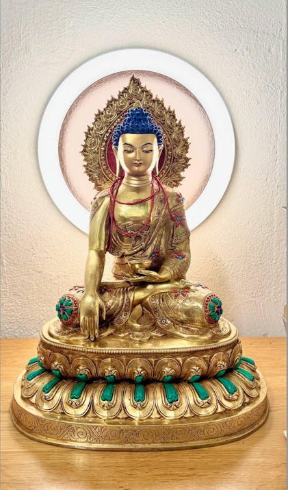 Large Guru Padmasambhava Statue | Tibetan Buddhist Artwork