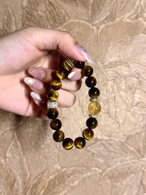 金嶺（きんれい）｜タイガーアイ × シトリンブレスレット