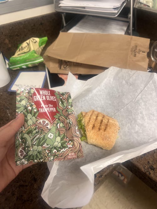 Cracked Green Olive Snacks, Citrus Herb & Thai Pepper Variety Pack (1.6oz, 6 Pack)