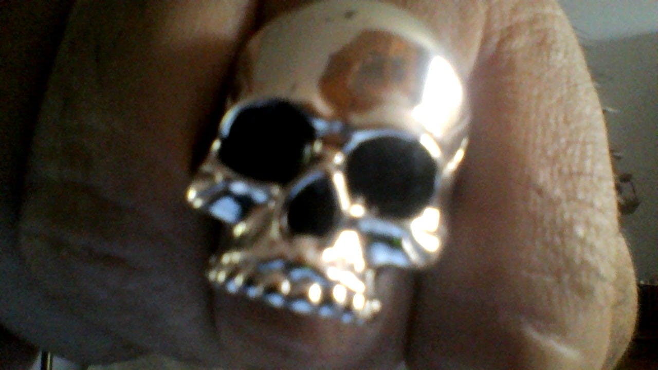 Bague t te de mort Johnny Hallyday pour homme Tetes de mort