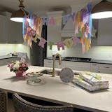 Personalized Floral Present 1st Birthday Plate - Hand-Painted Keepsake - BCP11