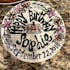Personalized Boho Whimsical Girl's 1st Birthday Plate - Custom Hand-Painted - BCP13