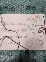 Hochzeitsgeschenk personalisiert