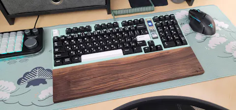 Black Walnut Hardwood Keyboard Wrist Rest