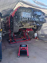 Katool Commercial Grade Scissor Lift, Reinforced Frame, Upgraded Hydraulic System Lift KT-X77