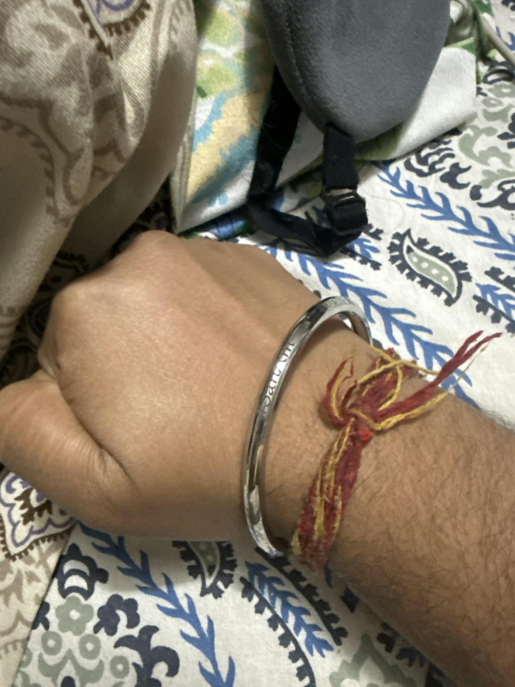 Steel Round Metallic Personalized Stainless Steel Kada for Men 5 mm thickness without edges