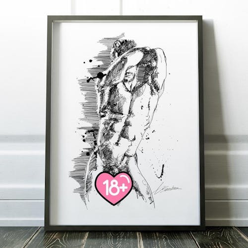 Shadow and Form in Motion – Art Print