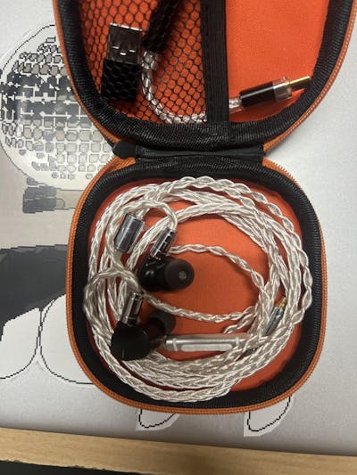 AUDIOCULAR C03 8-Core Silver-Plated Cable with 3.5mm Jack & Built-In Microphone For IEMs