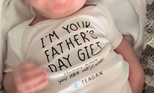 Happy Father's Day Personalized Funny Baby Bodysuit-Presale