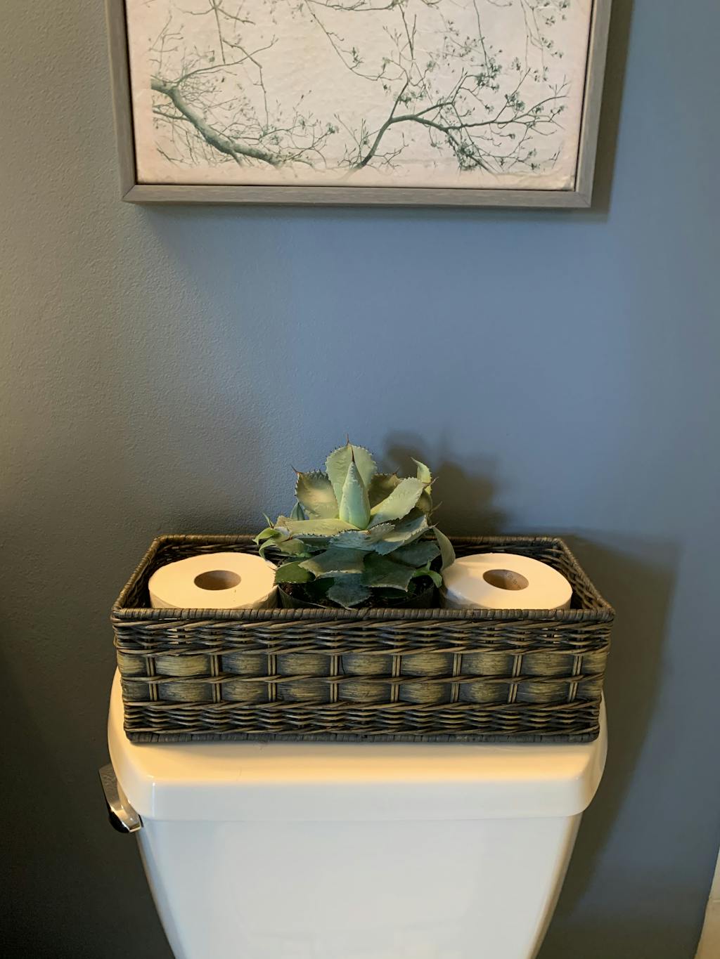 Wicker Toilet Tank Basket The Basket Lady