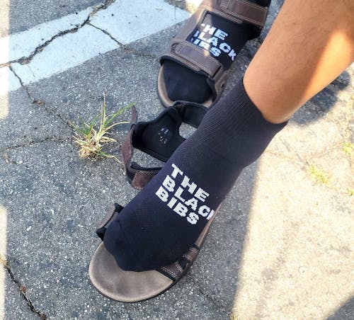 The Black Bibs Socks - Black - Short