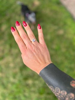 Gold Raindrop Ring