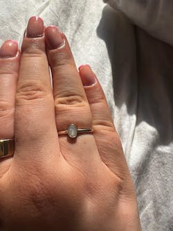 Gold Oval Ring