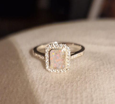 Belle Cushion Halo Ring