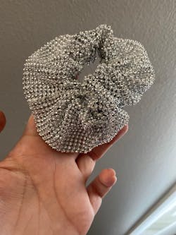 Metallic Hair Scrunchie