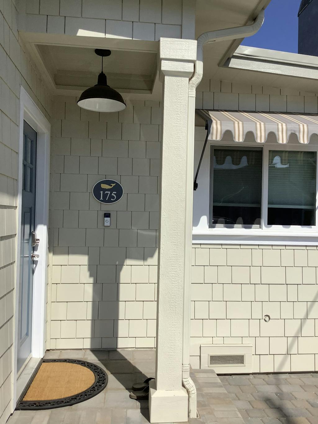 Address Sign for Bracket with Street Name and Large house number The