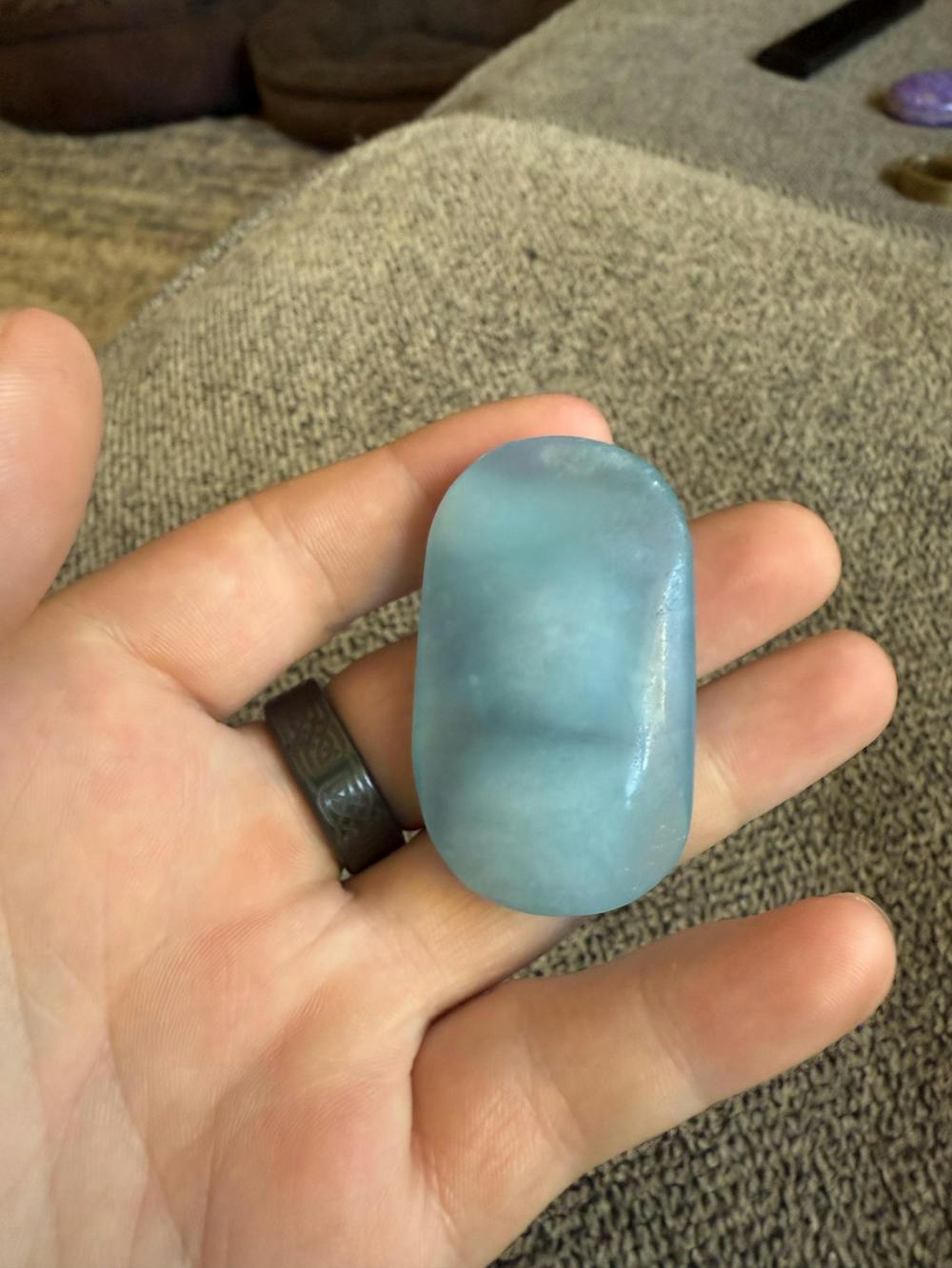 High Grade Sparkly Aquamarine Palm