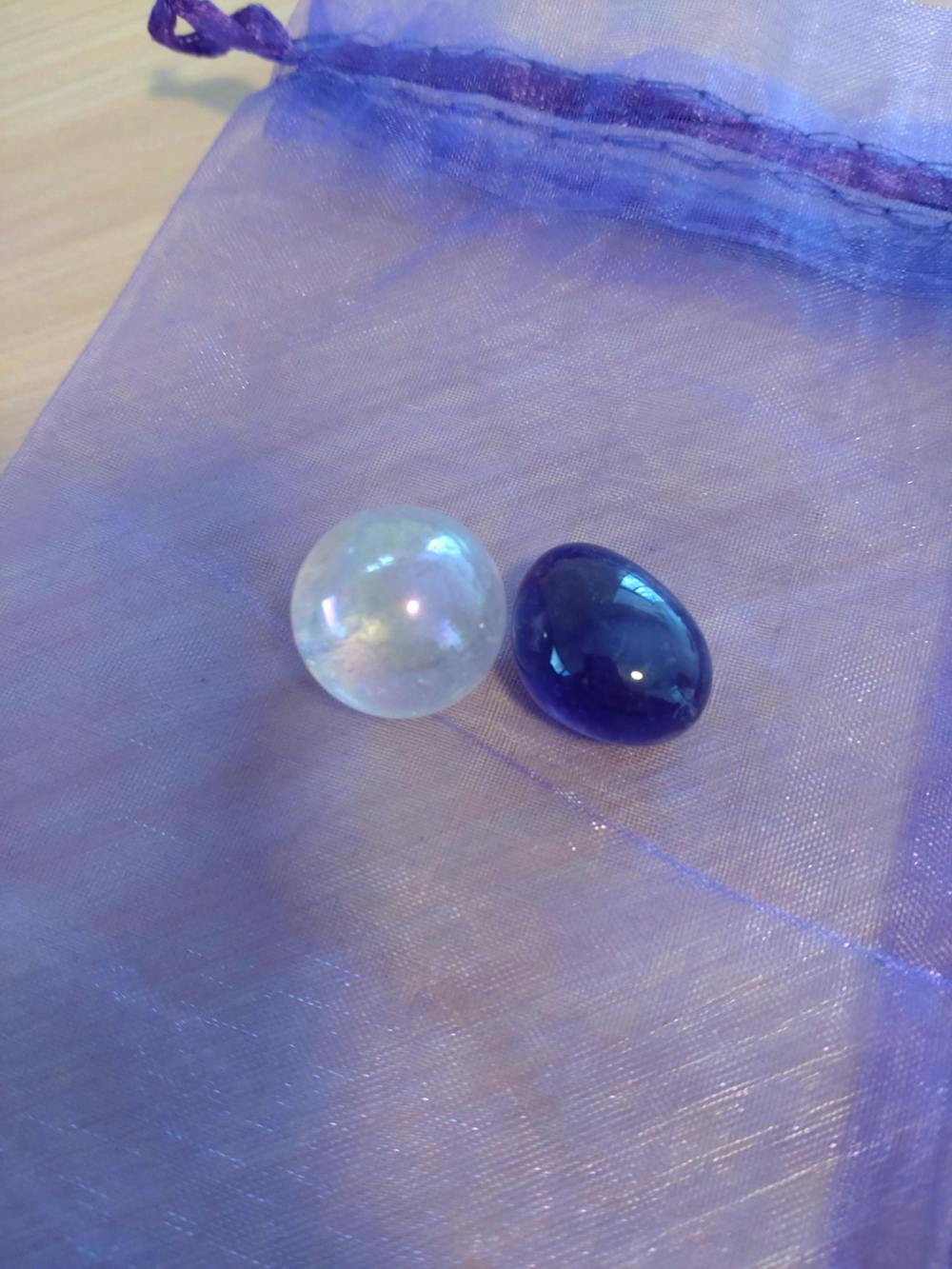 Aura Clear Quartz Crystal Mini Sphere - Various Sizes Available