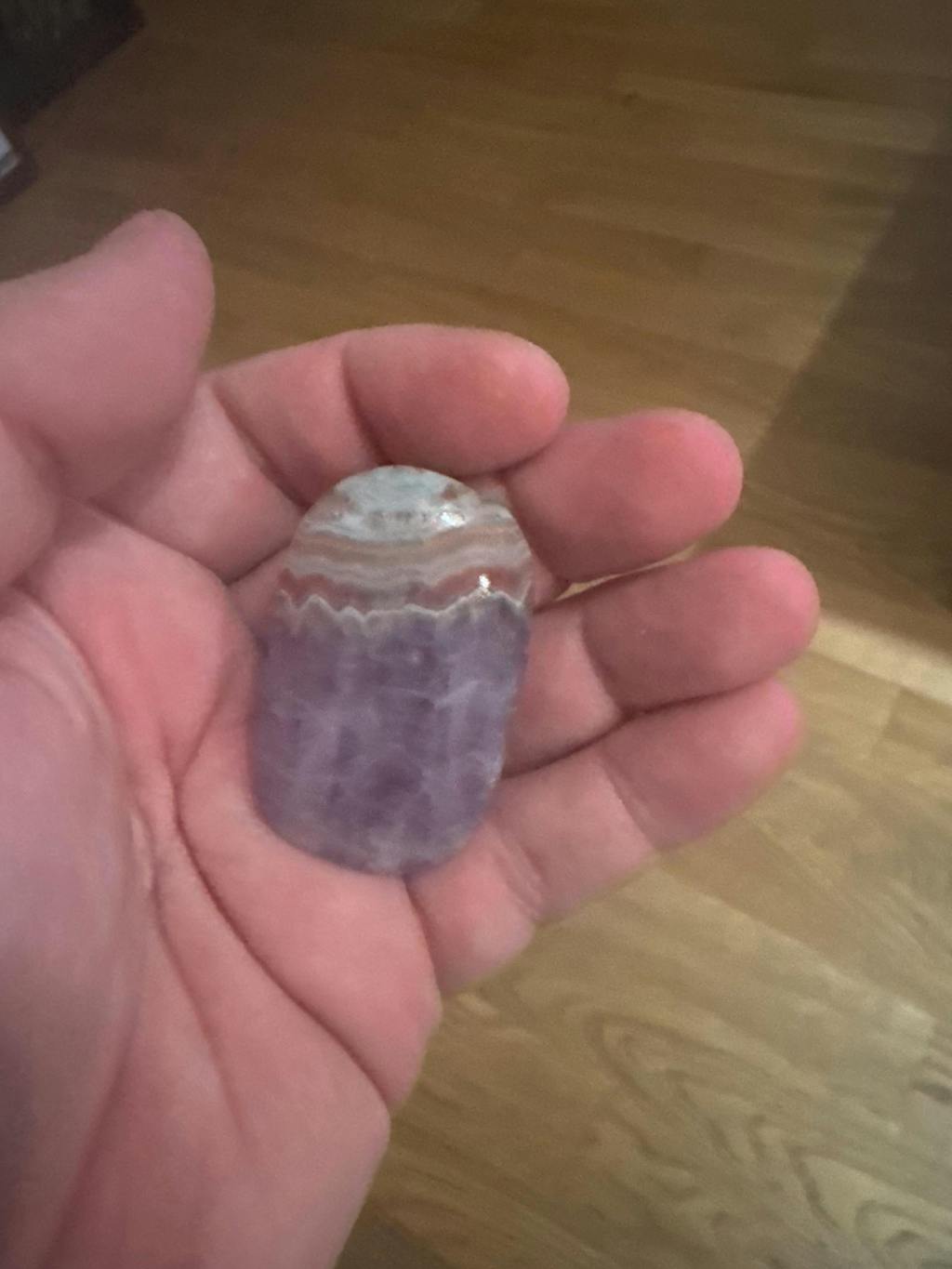 Amethyst Agate Palm Stone