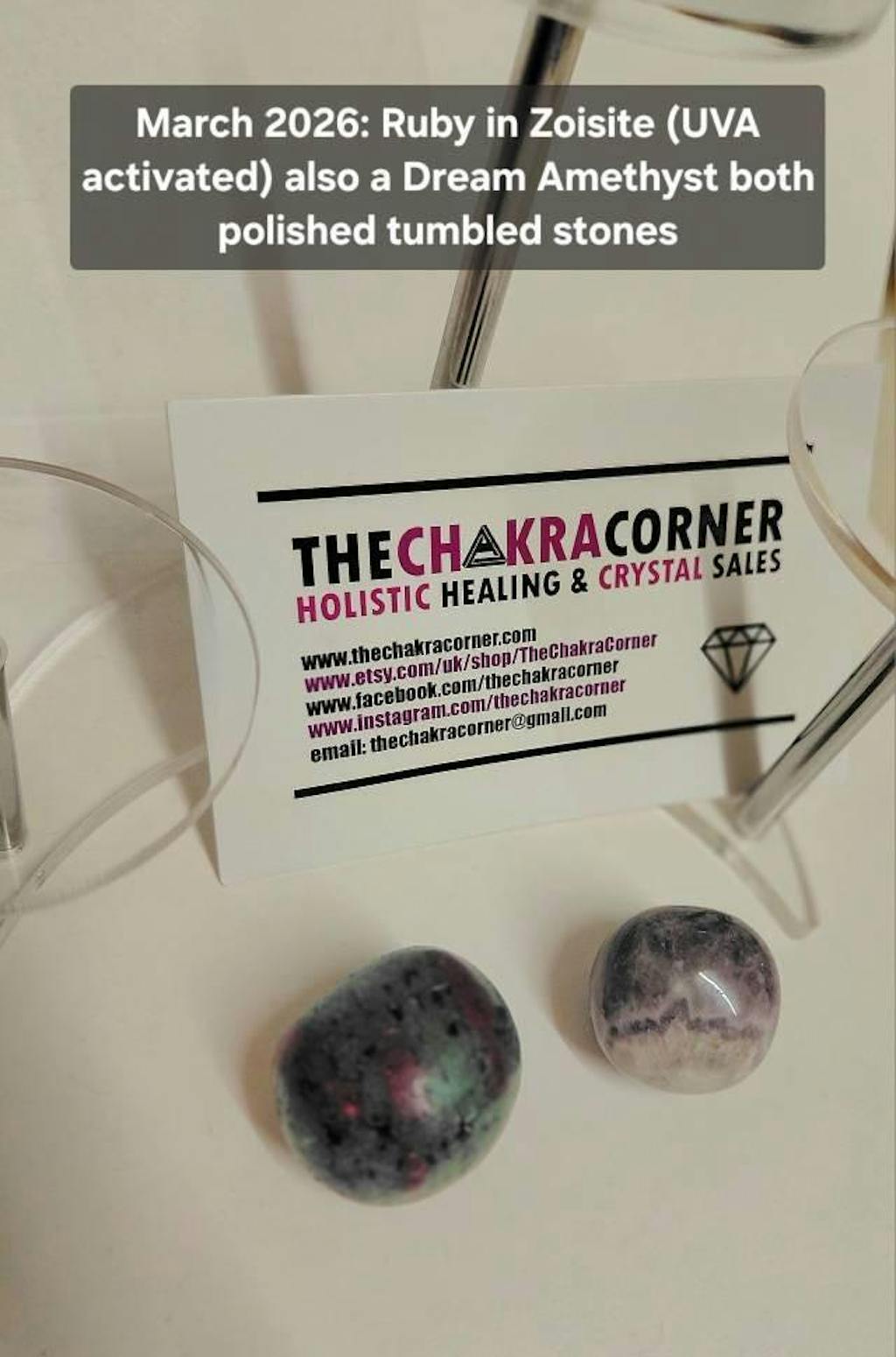 Ruby in Zoisite Tumble Stone