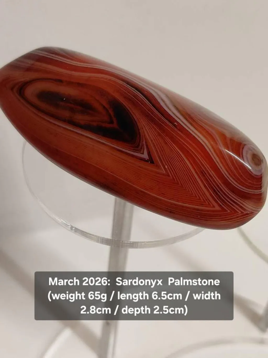 Sardonyx Palm Stone