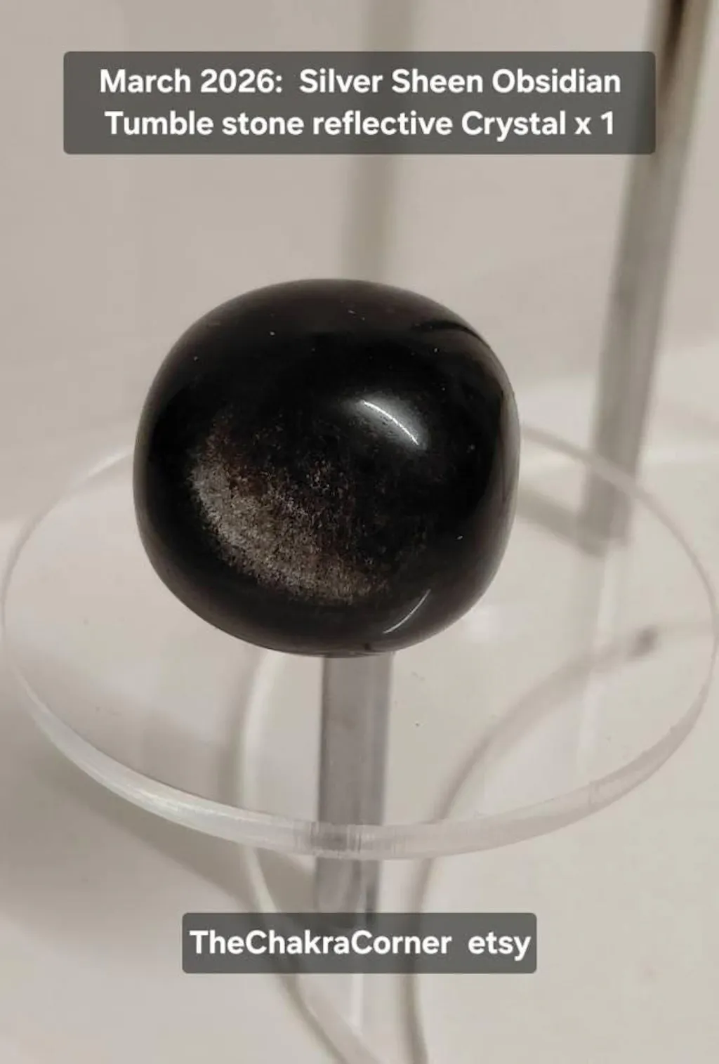 Silver Sheen Obsidian Tumble