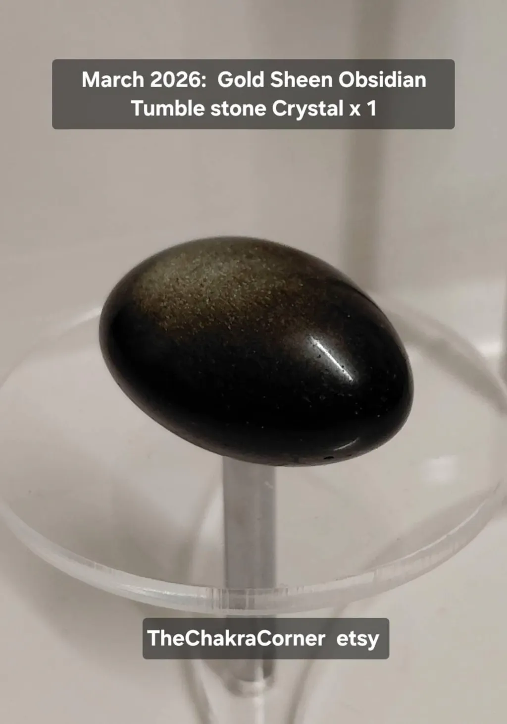 Gold Sheen Obsidian Tumble Stone