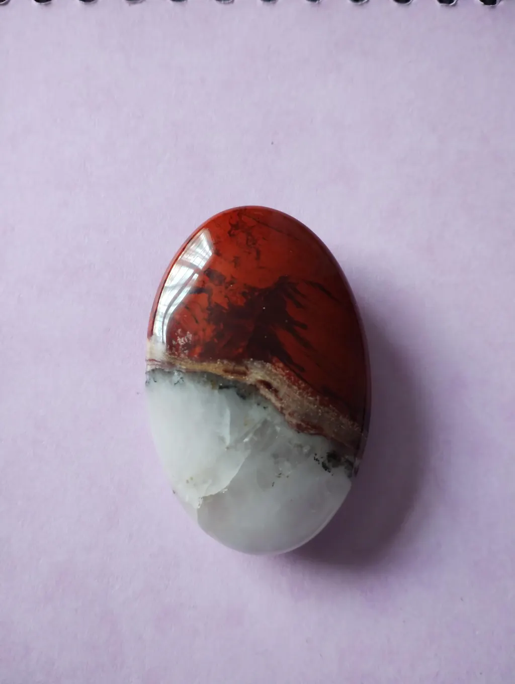 Red Jasper Palm Stone