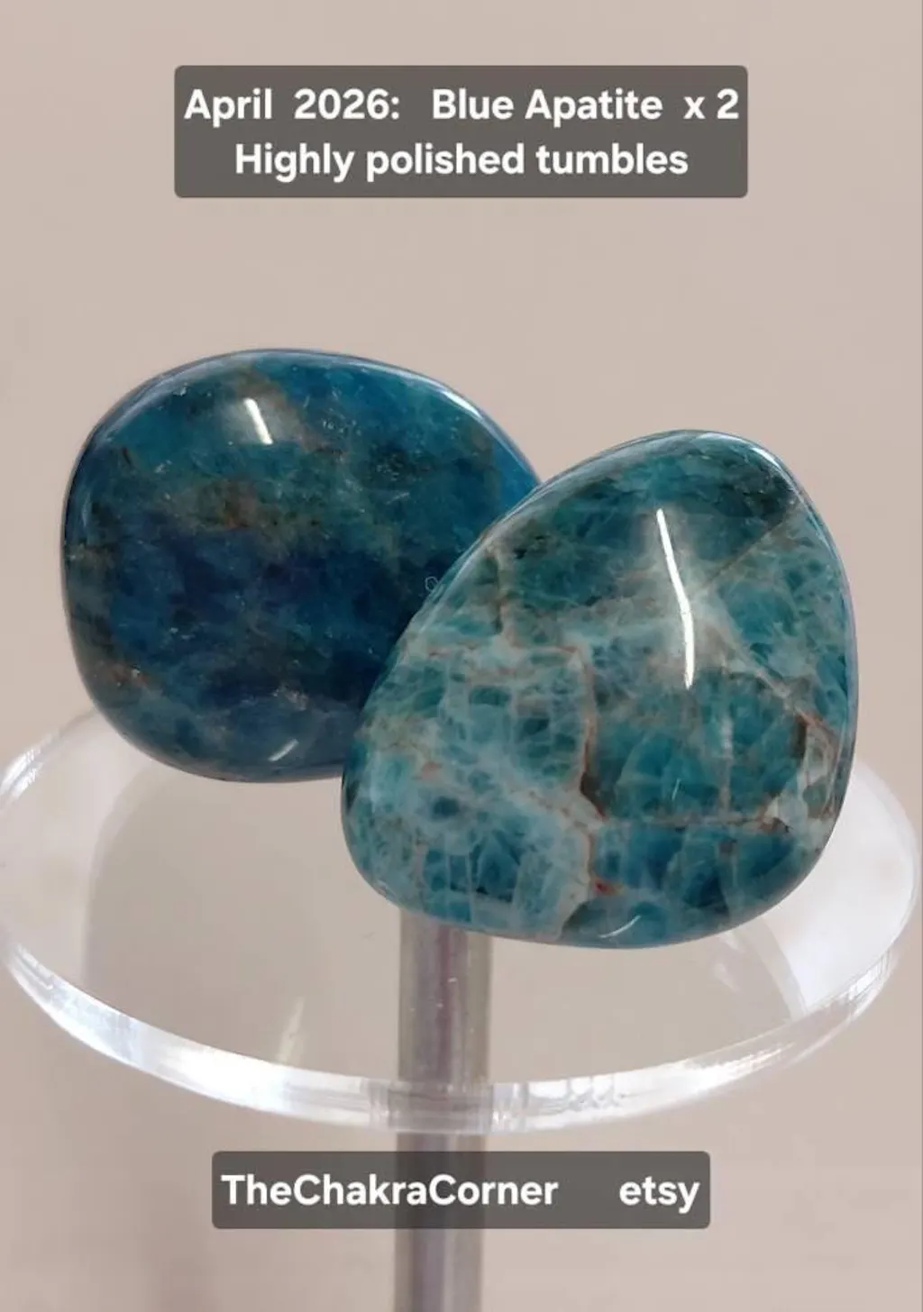 Blue Apatite Tumble