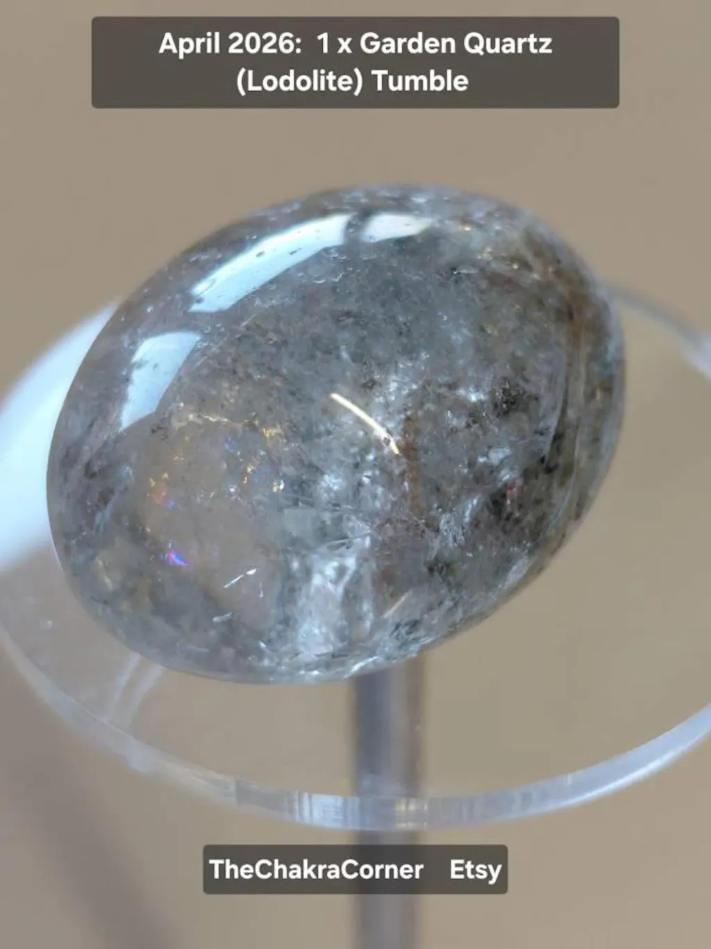 Garden Quartz (Lodolite) Tumble Stones