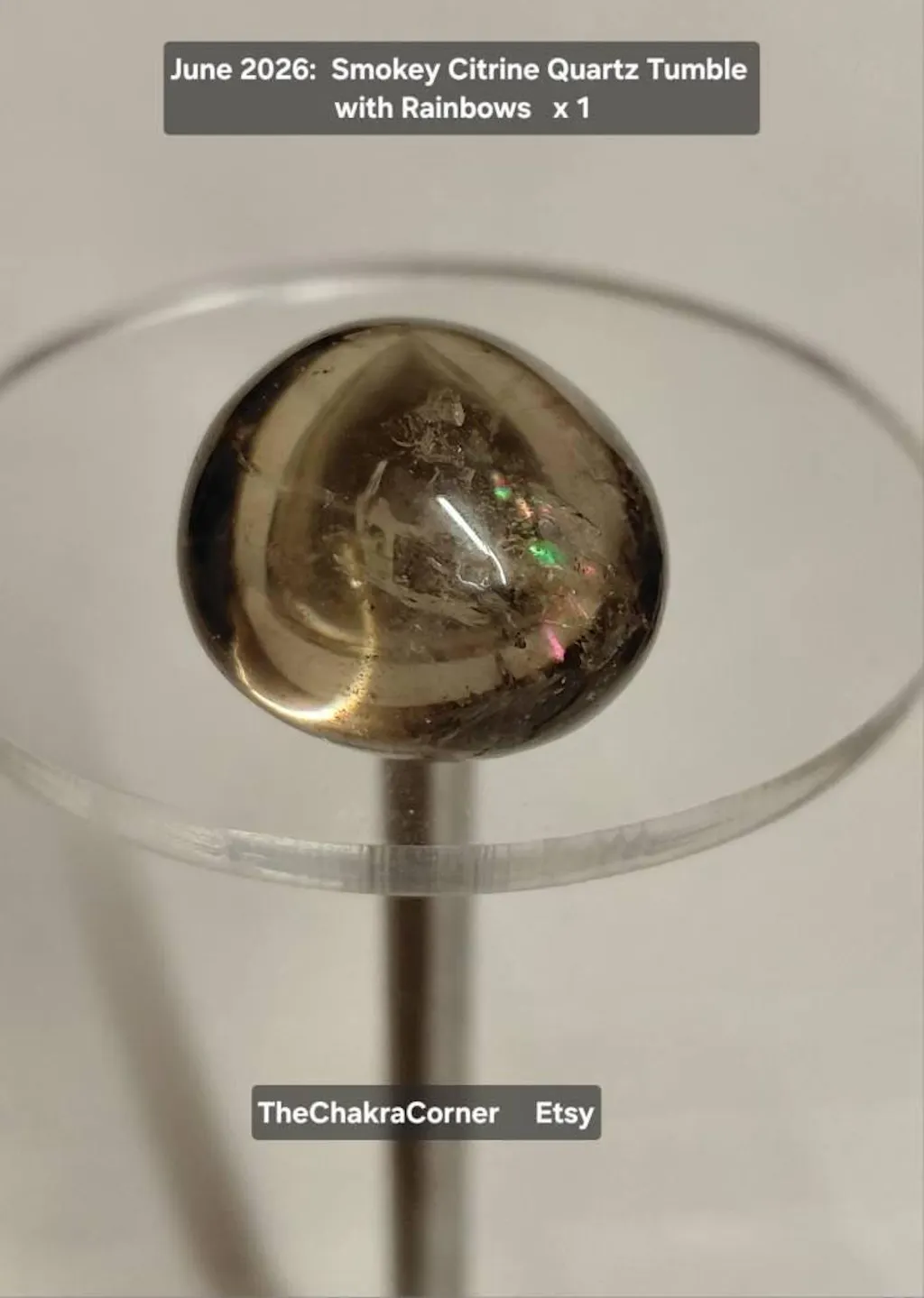 Smoky Citrine Tumble Stone