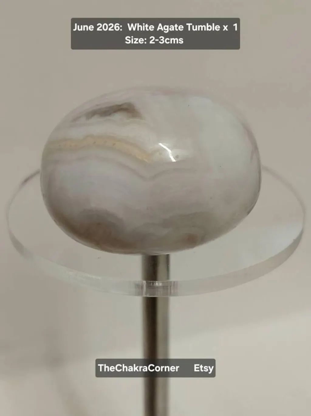 White Agate Tumble Stones