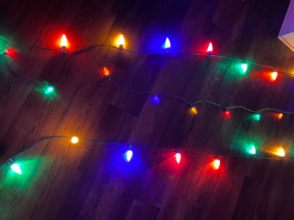 C9 Multicolor LED Christmas Light Bulbs, Faceted, Pack of 25 The